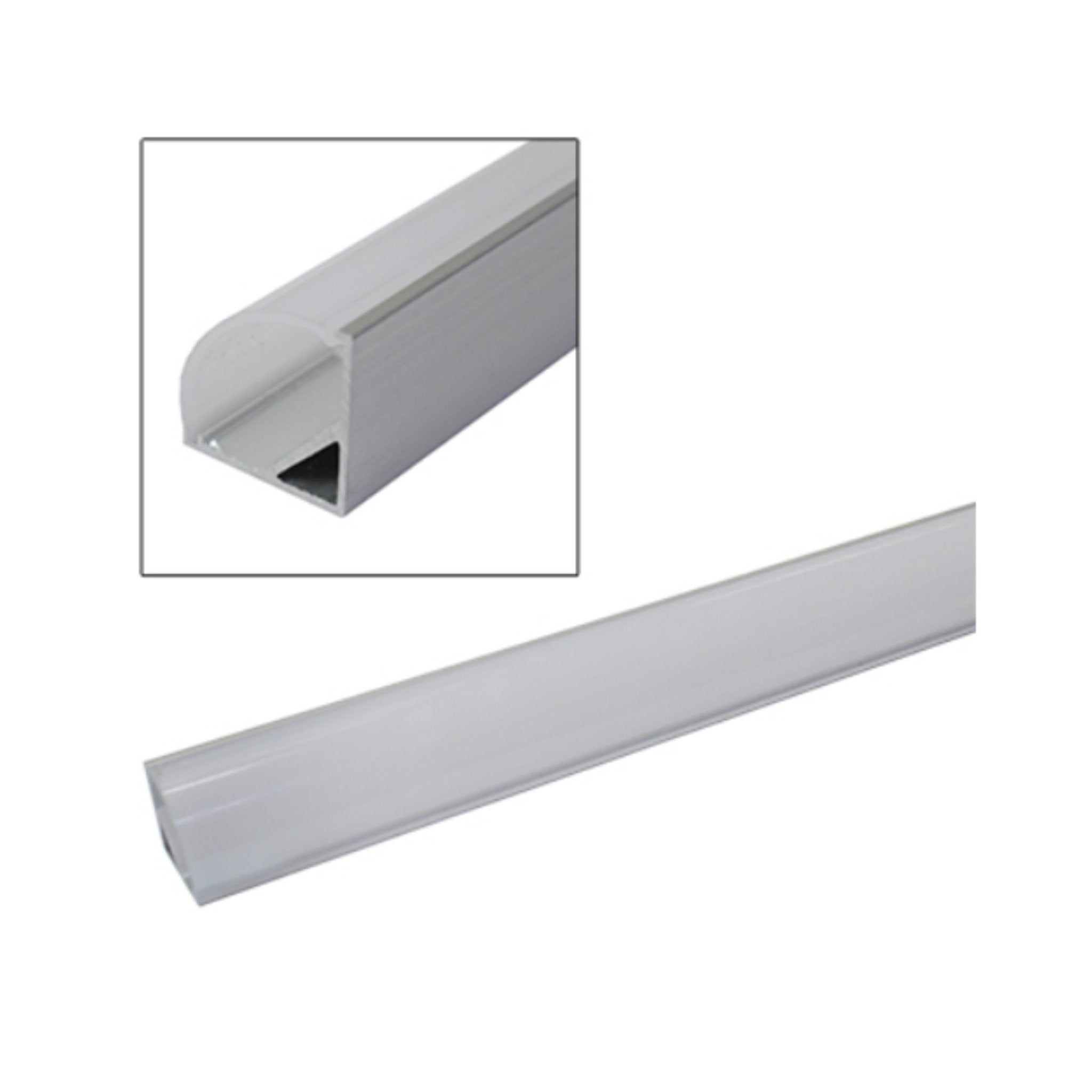 Perfil Esquinero Aluminio 121 Sobreponer 15.8X15.8MM - Wattko